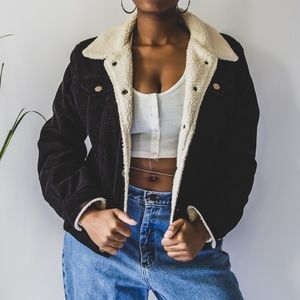 Marvin Richards Women Black Corduroy Jacket